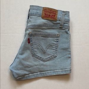 Levi Low Rise Denim Shorts
